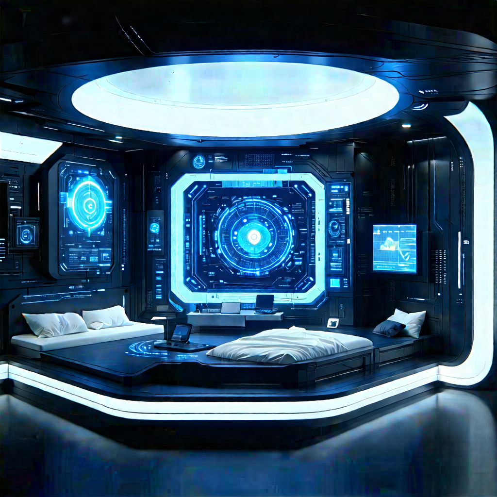 Futuristic Smart Home With Image, There