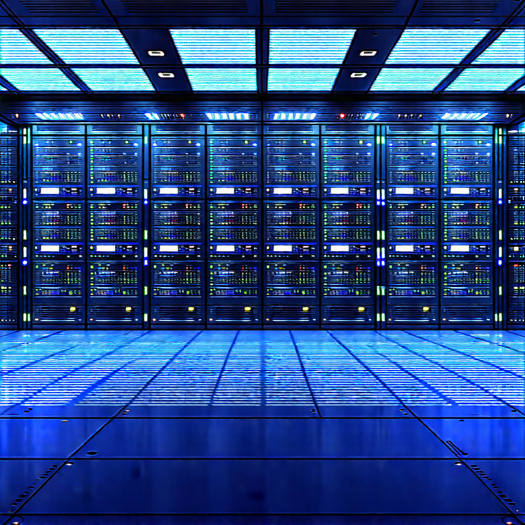 Futuristic server room