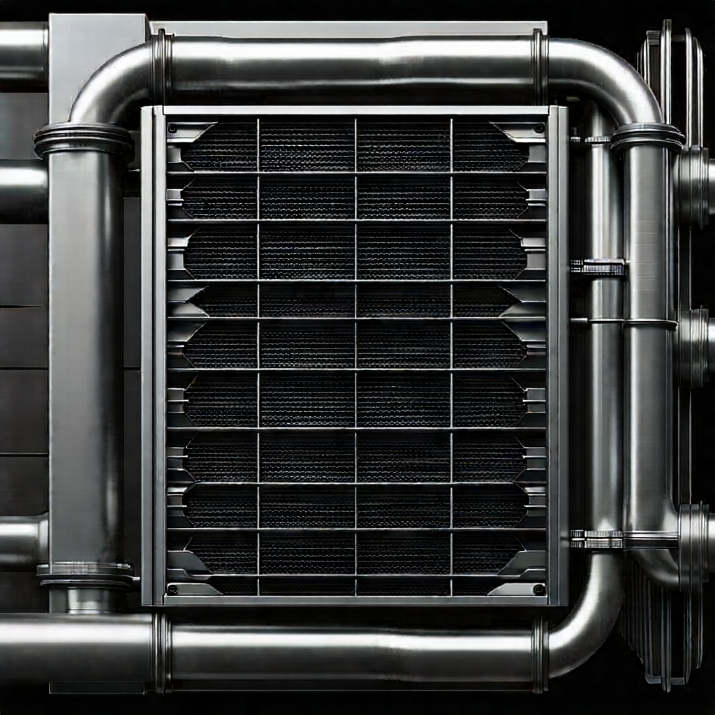 Close-up of cooling system