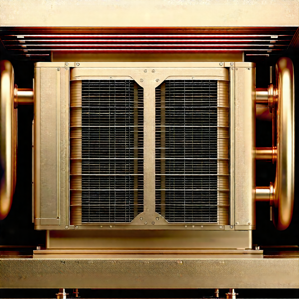 Close-up of cooling system