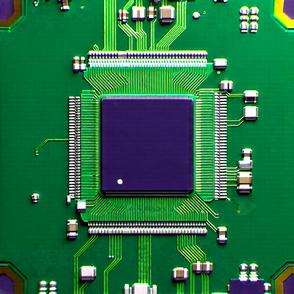 Close-up of microprocessor