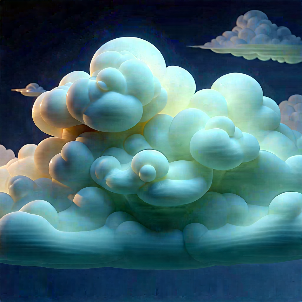 Cloud Computing Visualization With Image, There
