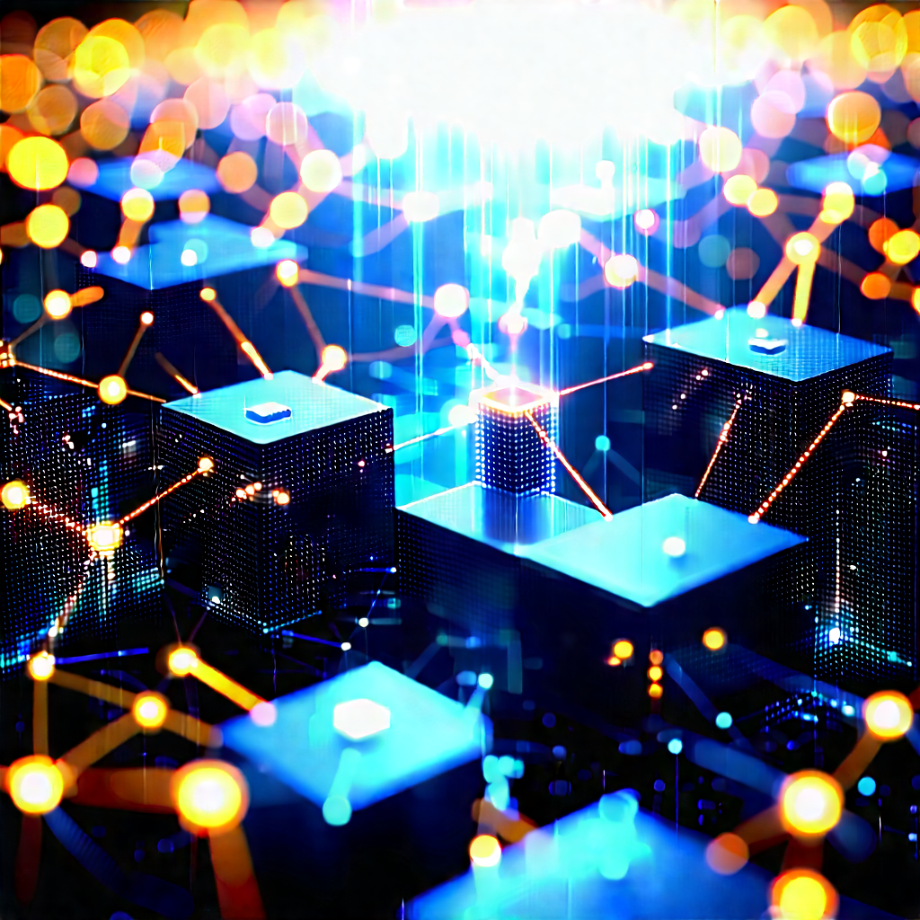 Blockchain Network Visualization With Close-up Computer