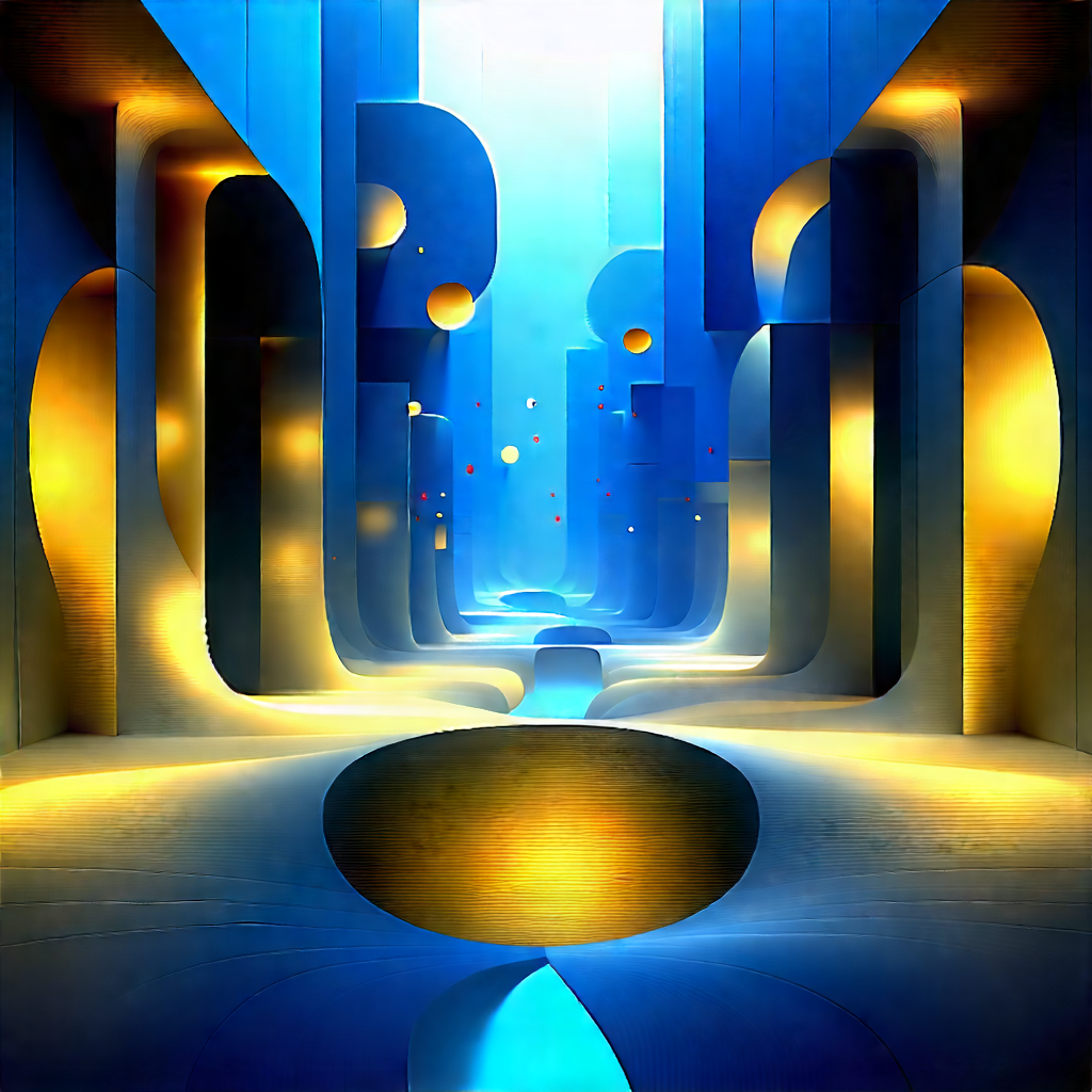 Futuristic Innovation Hub With Image, There