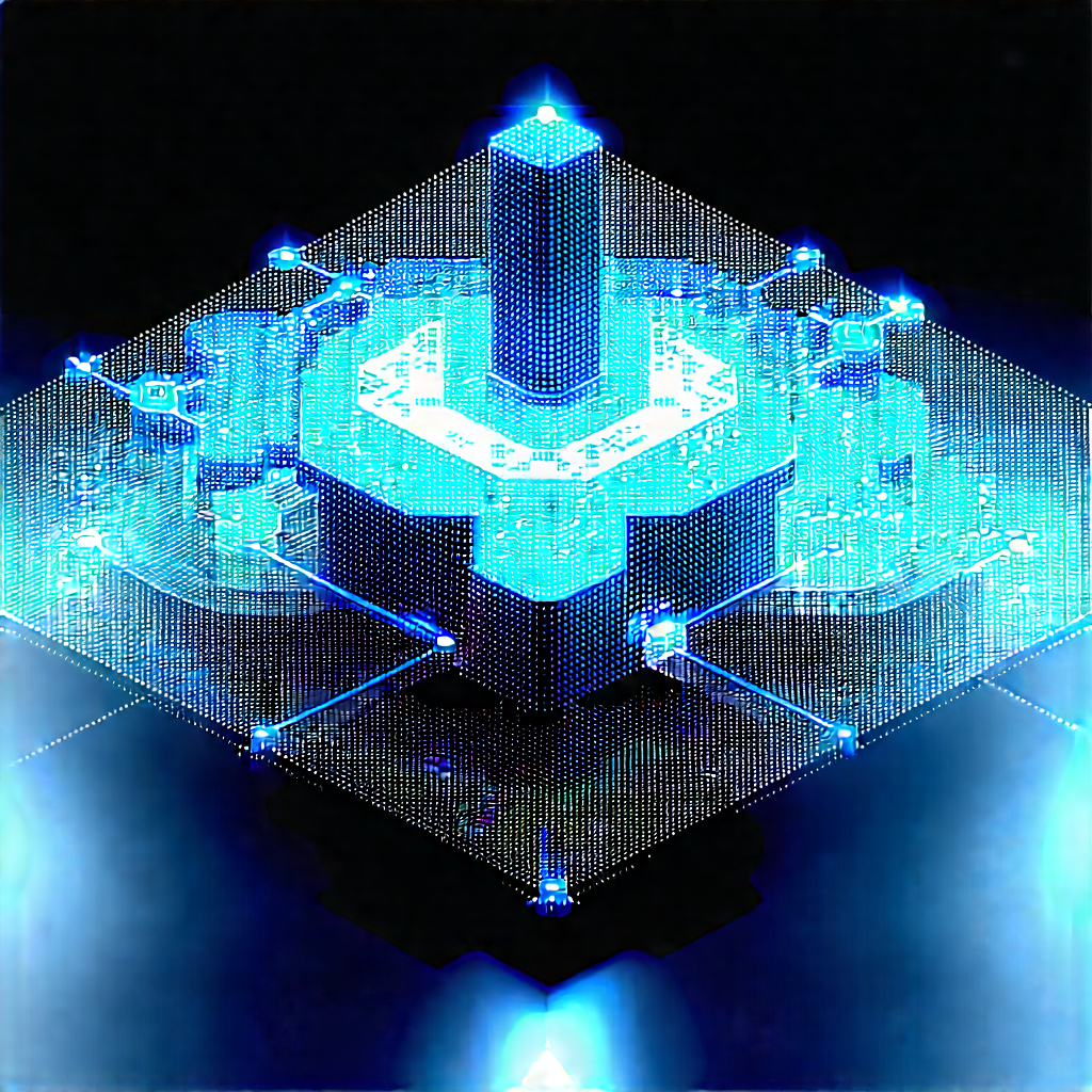 Blockchain Network Visualization With Image, There
