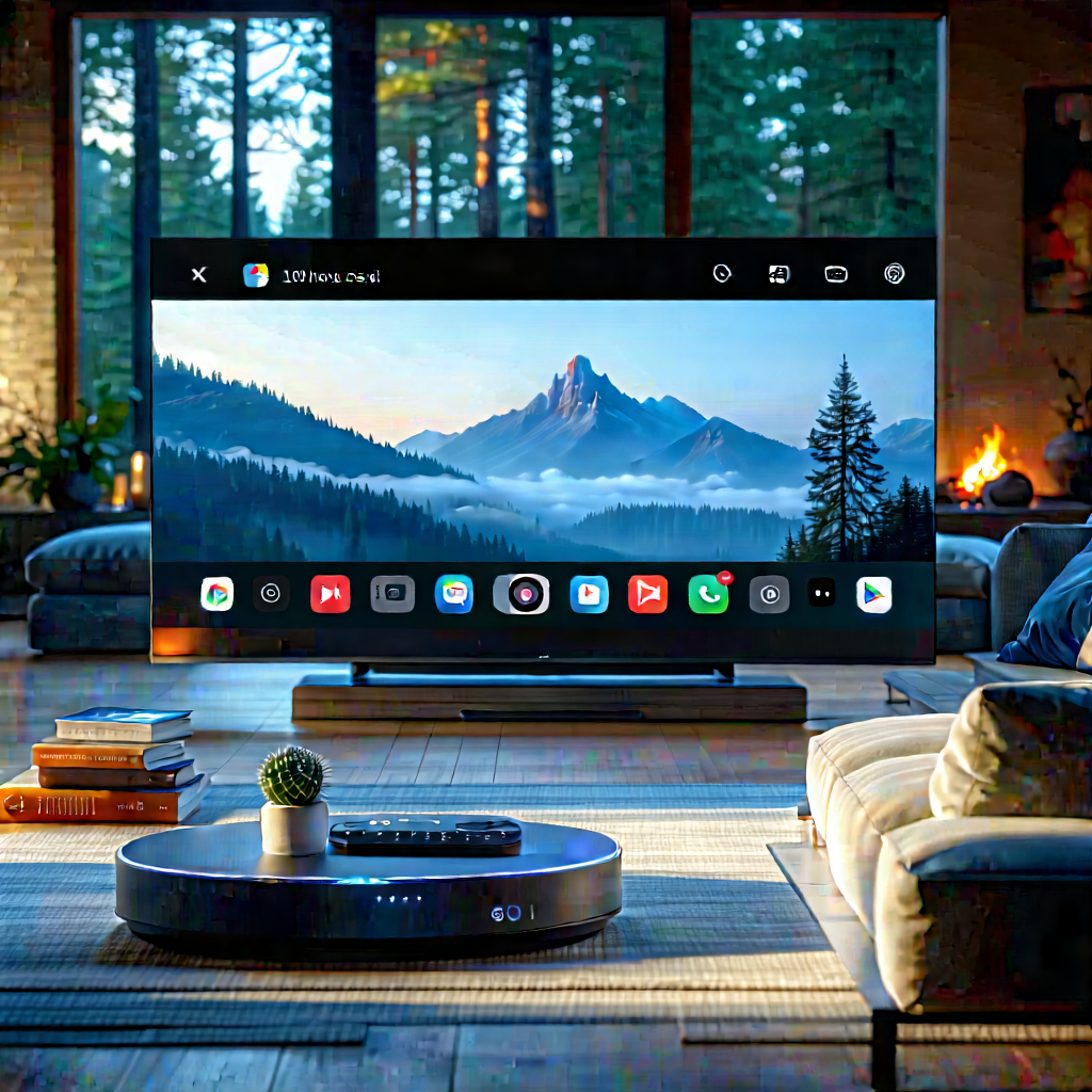 Smart Home Device With Streaming Content With Large Flat