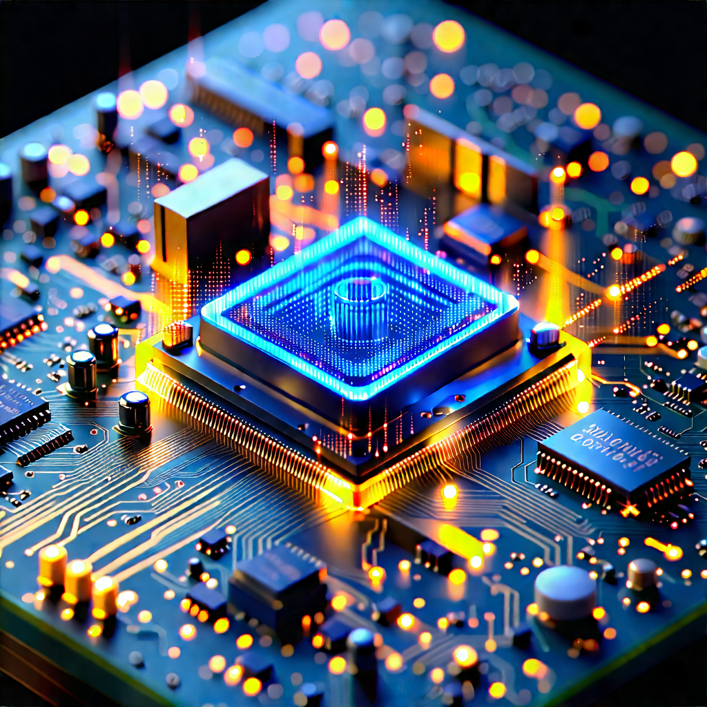 Circuit board with digital particles