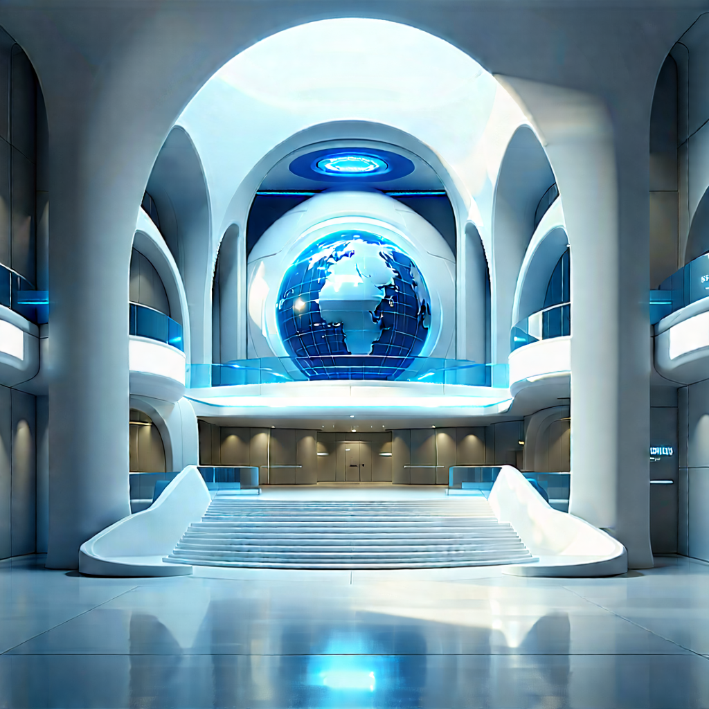 Futuristic Innovation Hub With Large, Modern