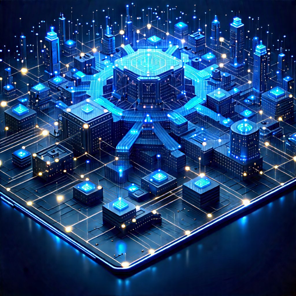 Blockchain Network Visualization With Image, There