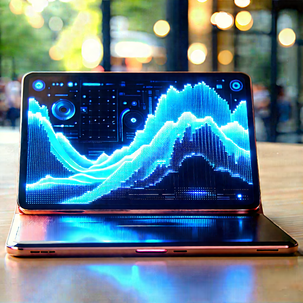 Tablet with holographic display