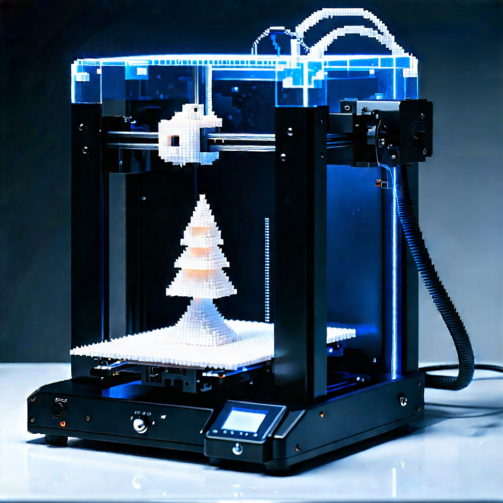 3d Printer With (digital:1.35) Particles With Printer Making