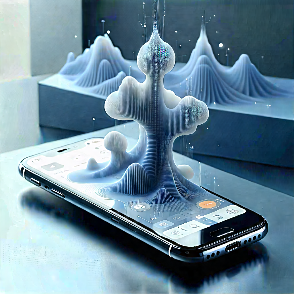 Smartphone With Data Visualization With Cell Phone