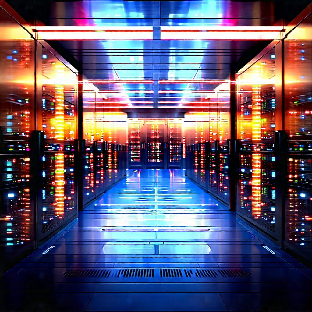 (futuristic:1.44) Server Room With Large Room