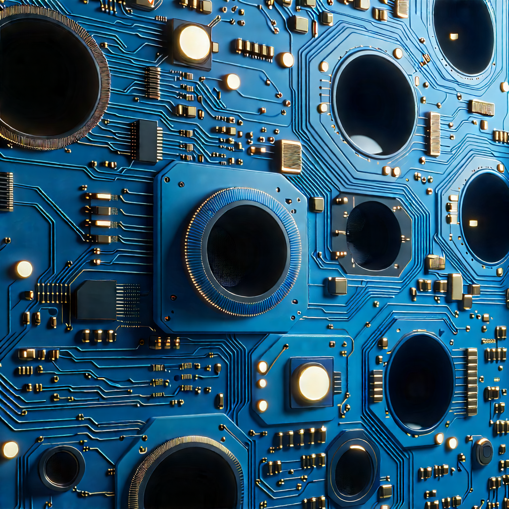 Close-up of sensor array