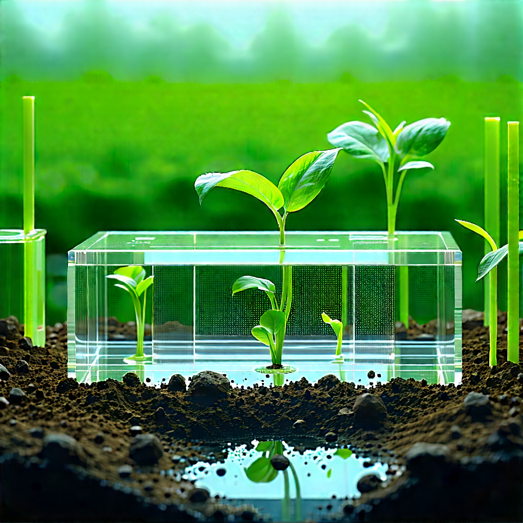 Agricultural Technology In Modern Laboratory With Display Four