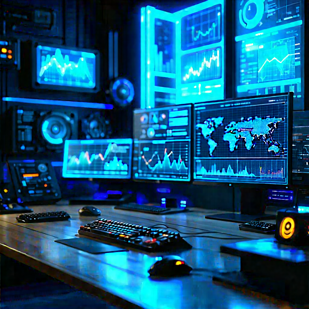 Financial technology in tech office