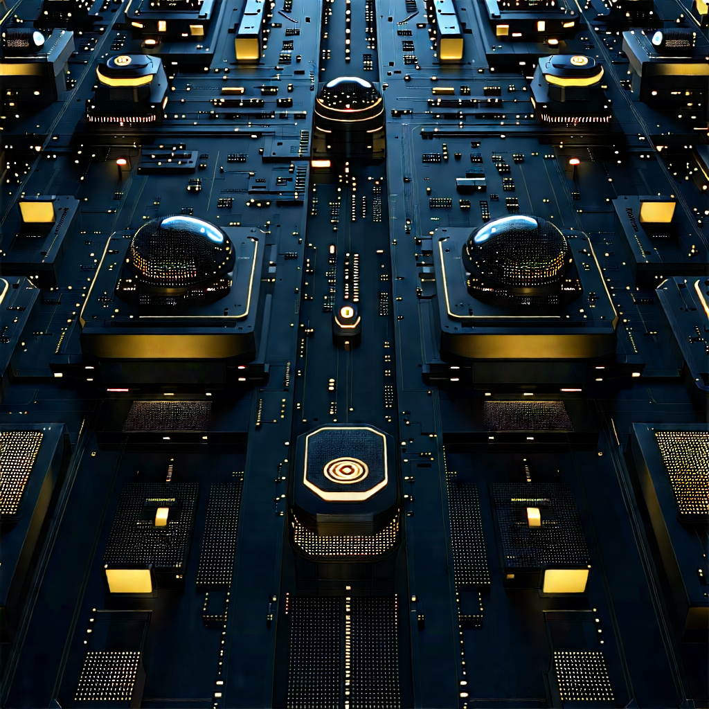 Close-up of sensor array