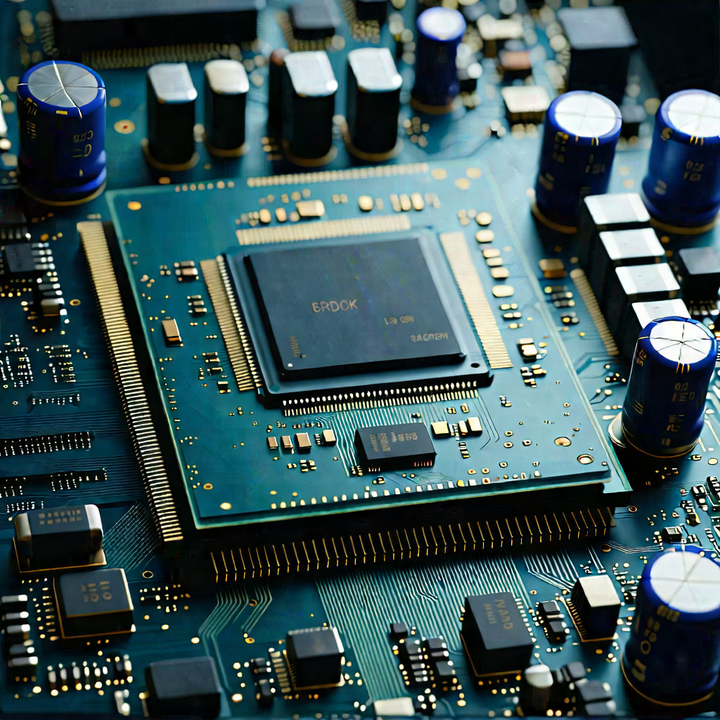 Close-up of microprocessor