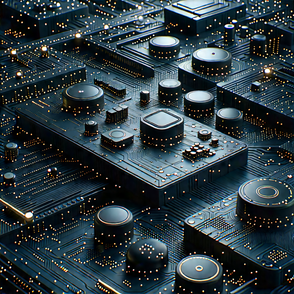Close-up of sensor array