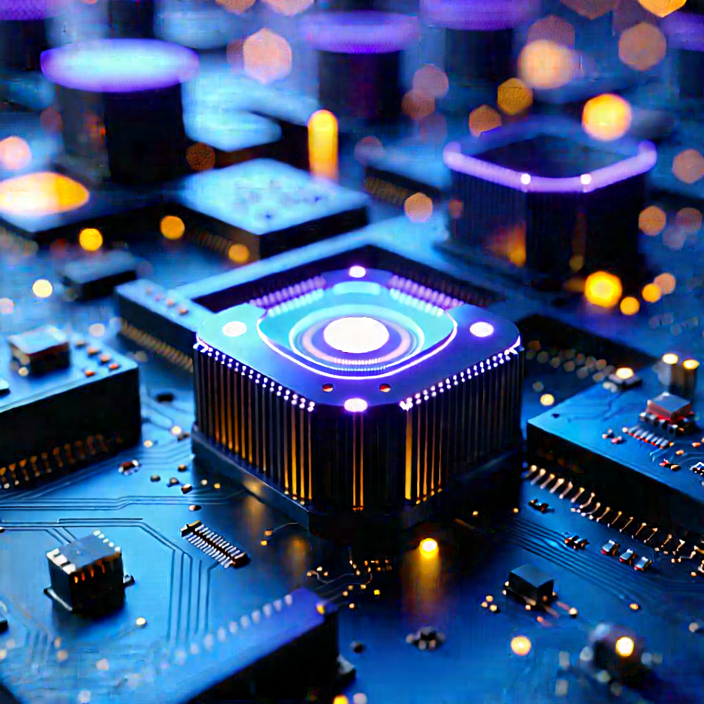 Close-up of sensor array