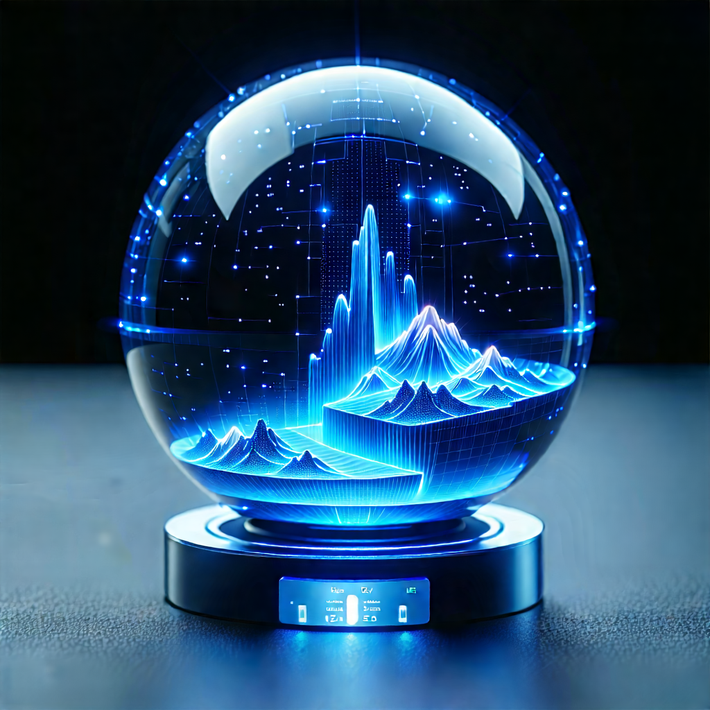 Machine Learning Visualization With Blue White