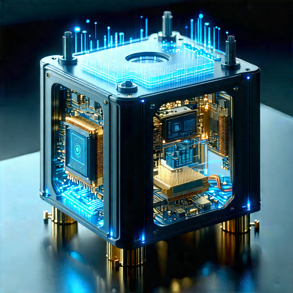 Quantum computer with laser scanning