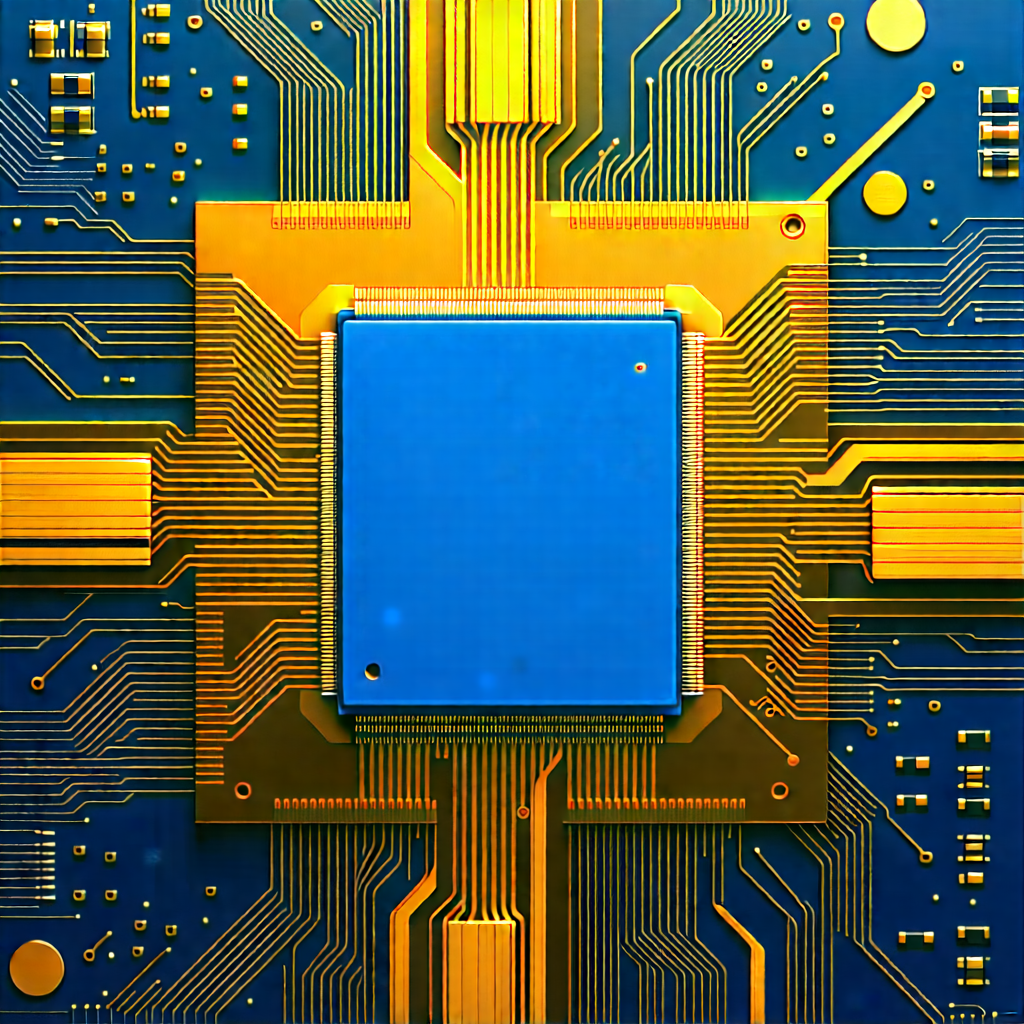 Close-up of microprocessor