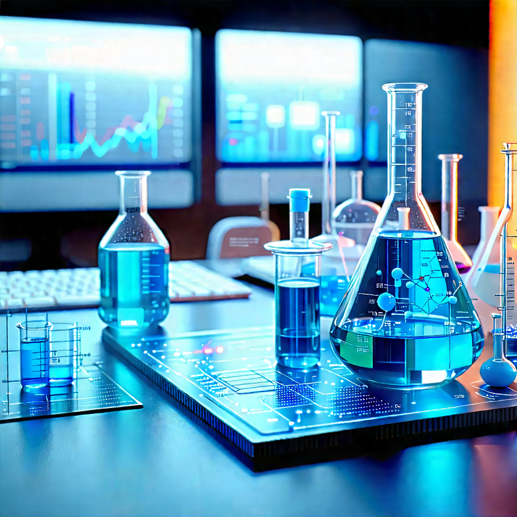 Educational Technology In (modern:1.26) Laboratory With Table Variety