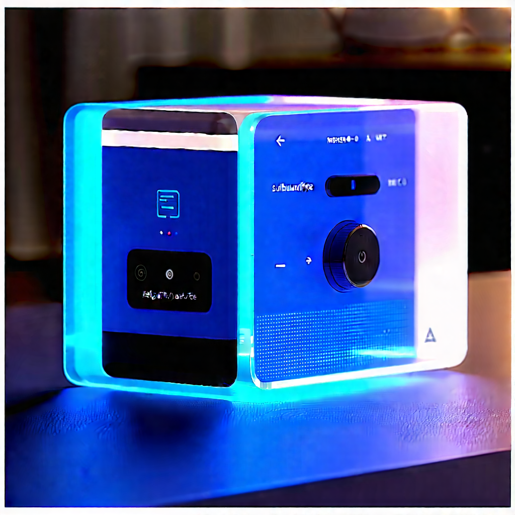 Smart Home Device With User Interface With Blue Light