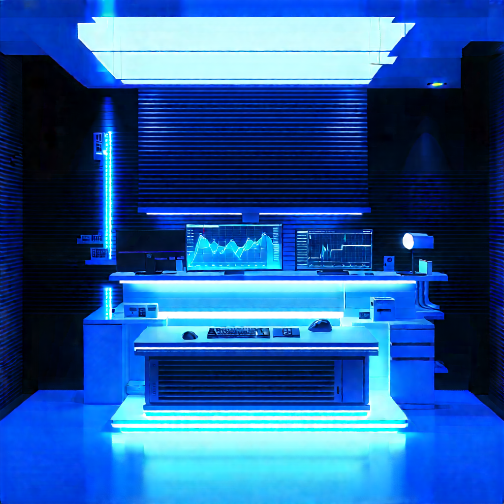 Futuristic Tech Startup Office With Image, There