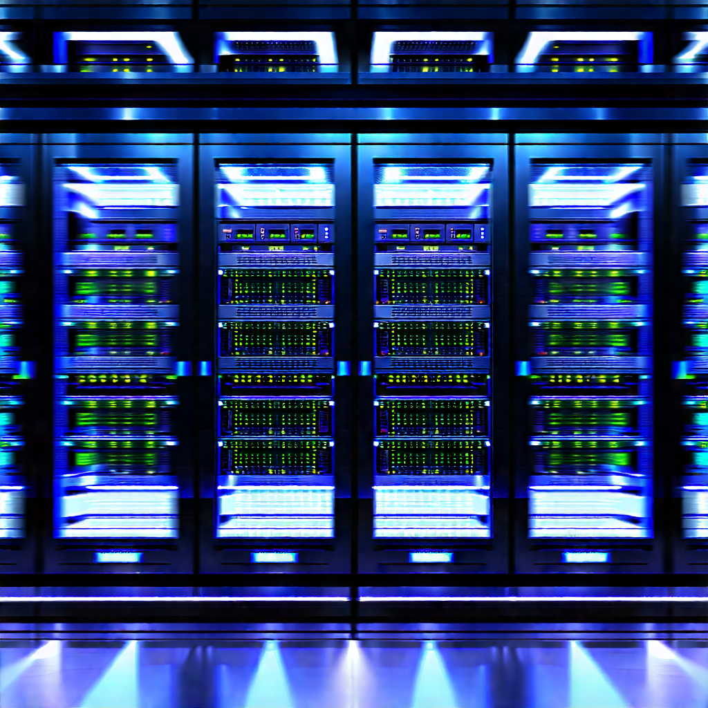 Server rack with laser scanning