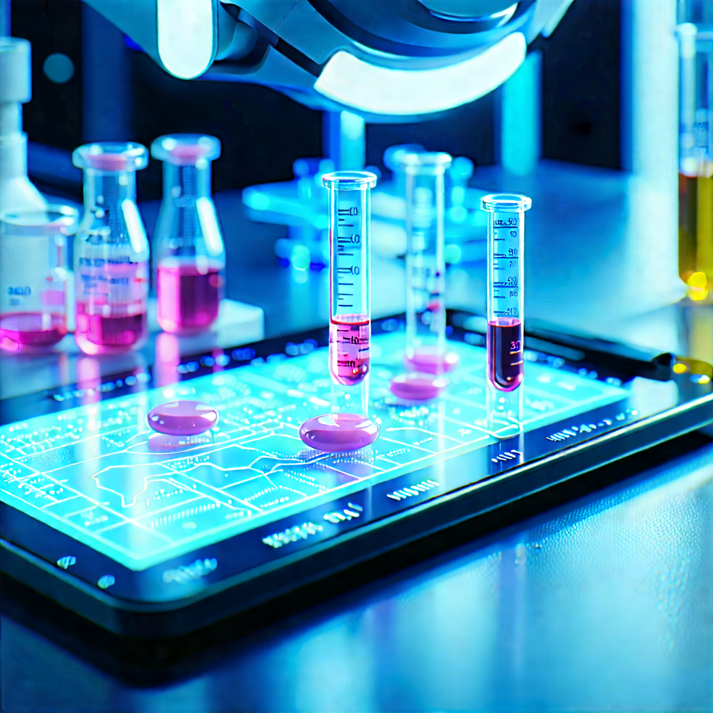 Healthcare technology in (modern:1.28) laboratory