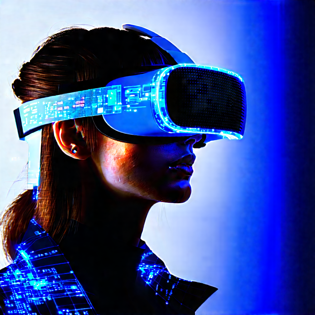 Vr headset with data visualization