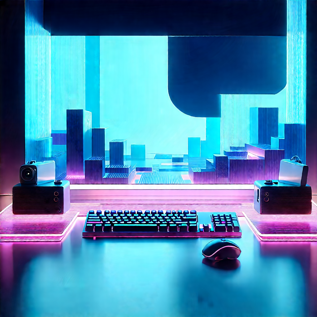 (futuristic:1.11) digital workspace