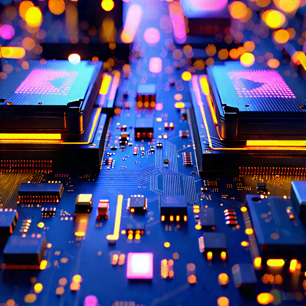 Close-up Of Sensor Array With Close-up Computer