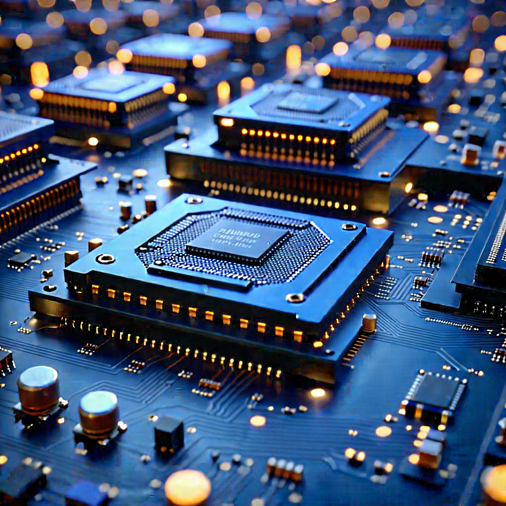 Close-up Of Sensor Array With Close-up Computer