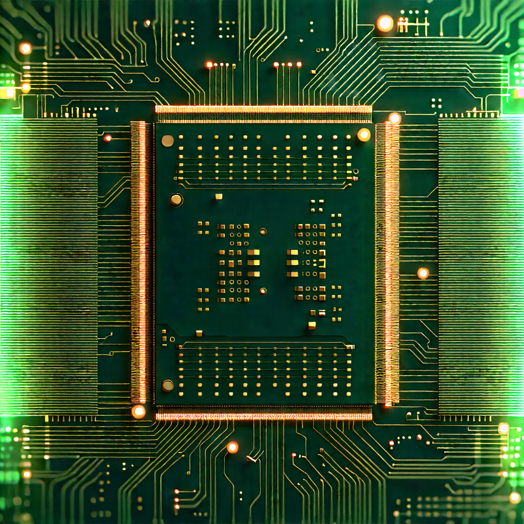 Circuit board with digital particles