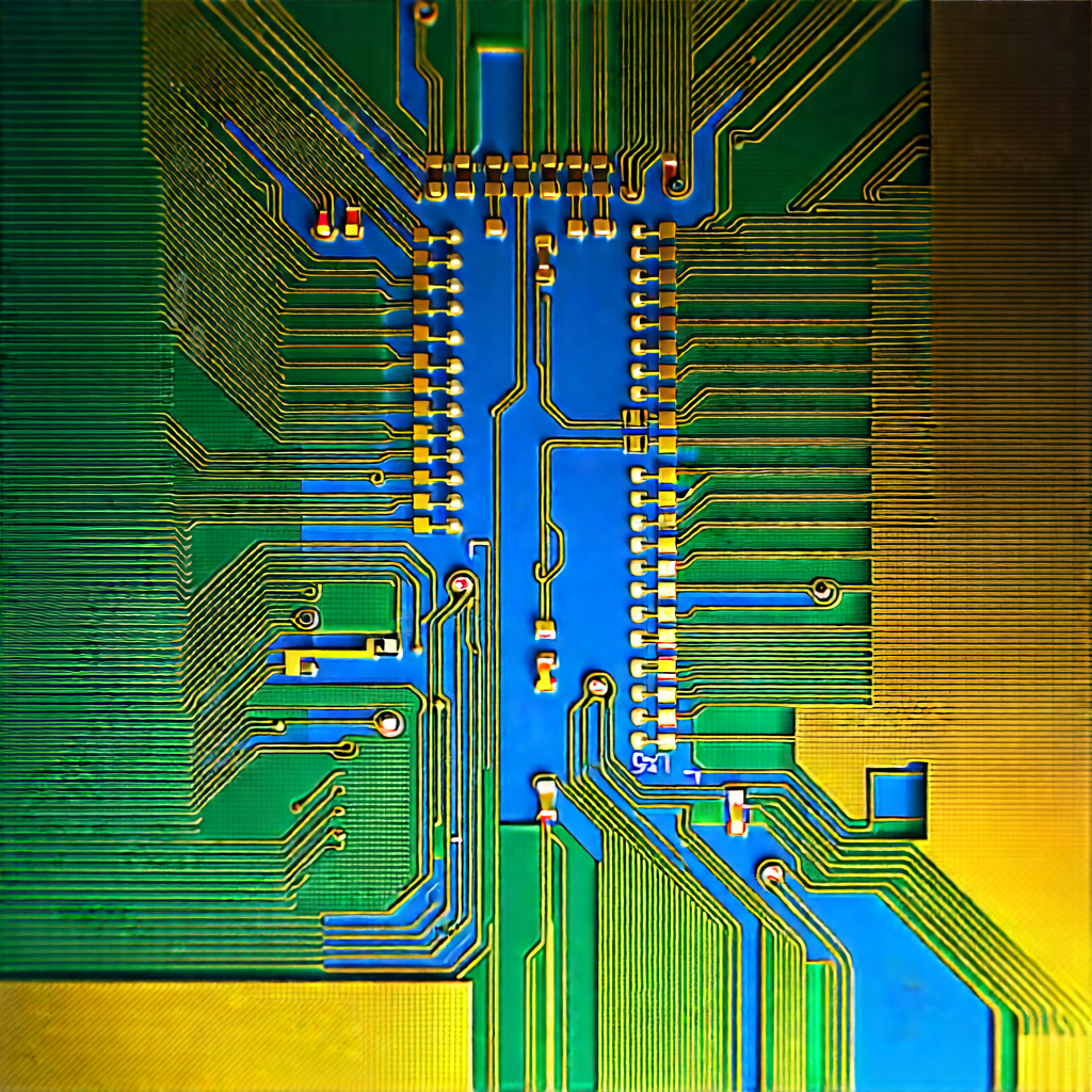Close-up of electronic circuit