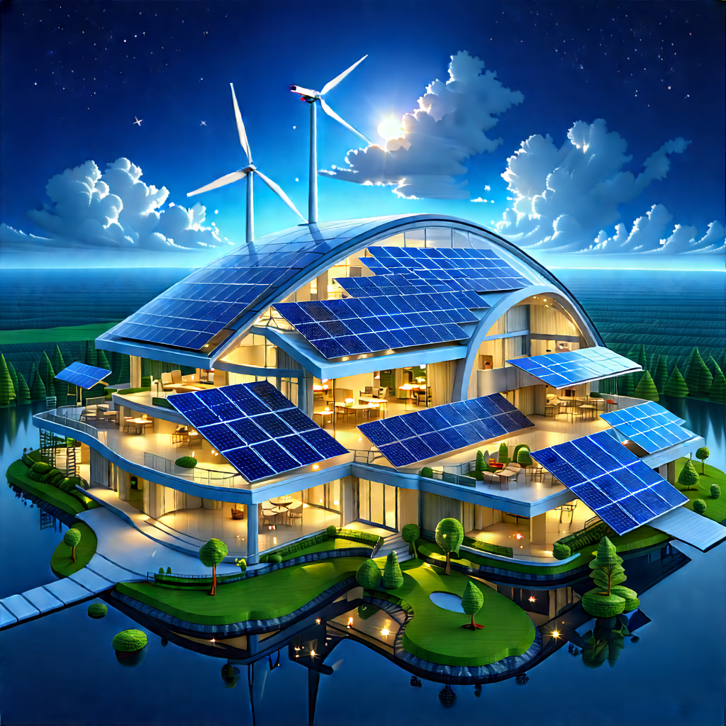 Innovative Renewable Energy (design:1.47) With Large, Modern-looking