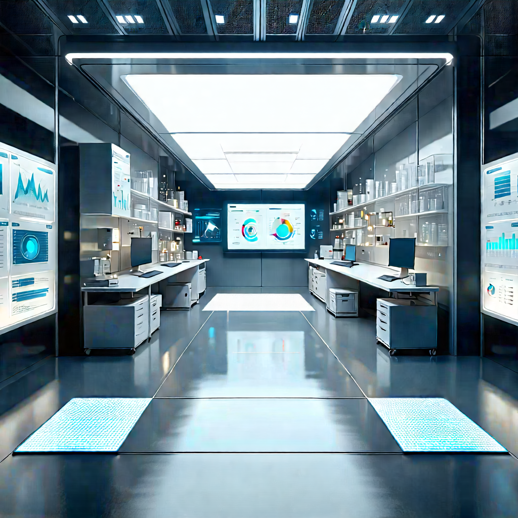 Educational Technology In Manufacturing Facility With Image, There