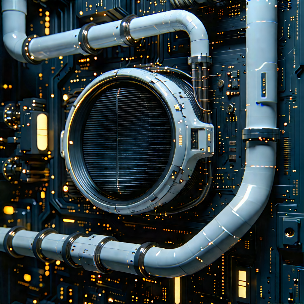 Close-up of cooling system
