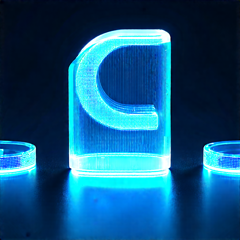 Innovative Medical Technology Design With Blue Lighted