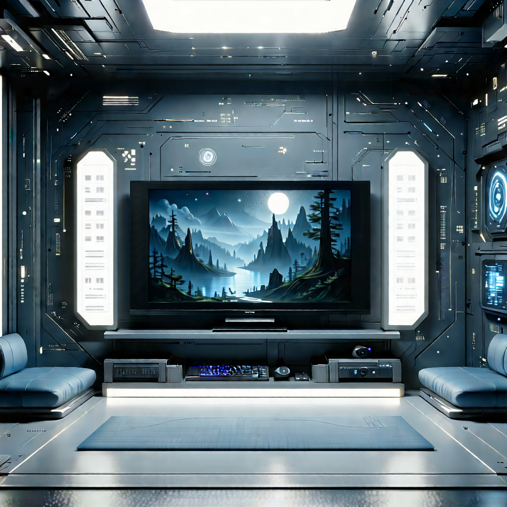 Entertainment Technology In Research Center With Image, There
