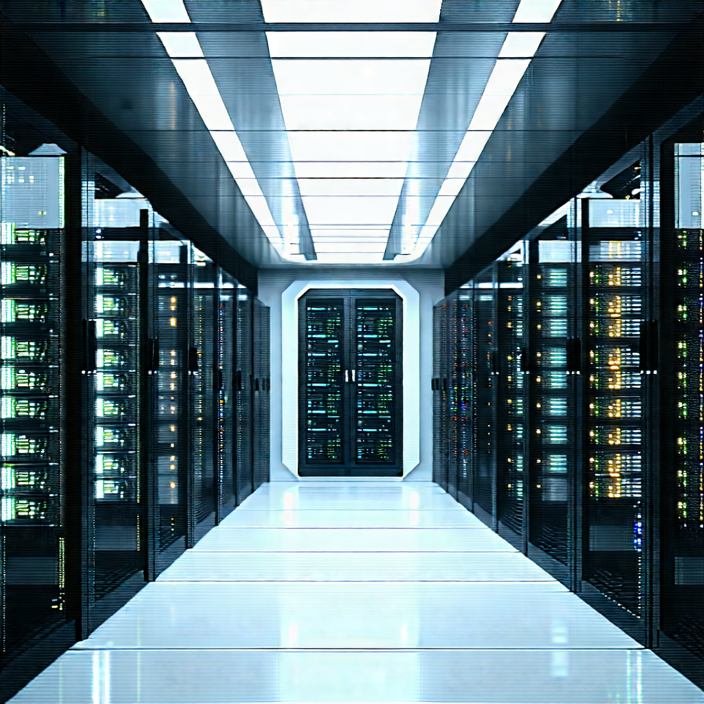 Futuristic server room