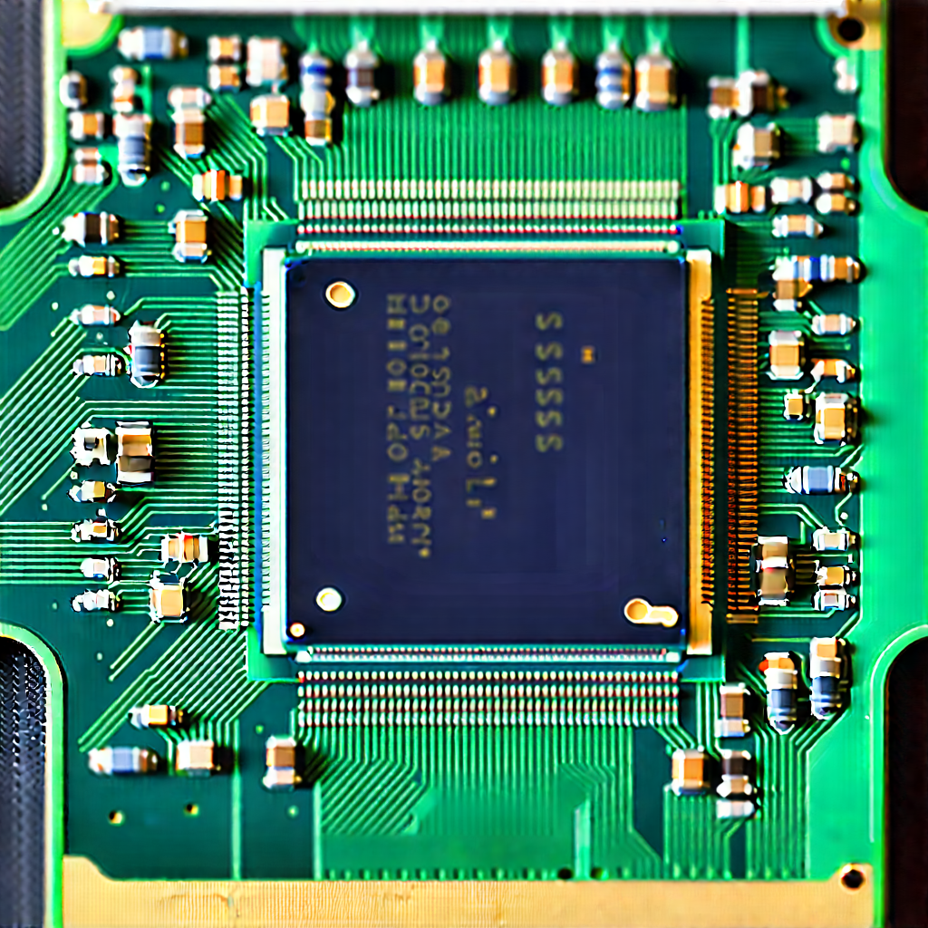 Close-up of microprocessor