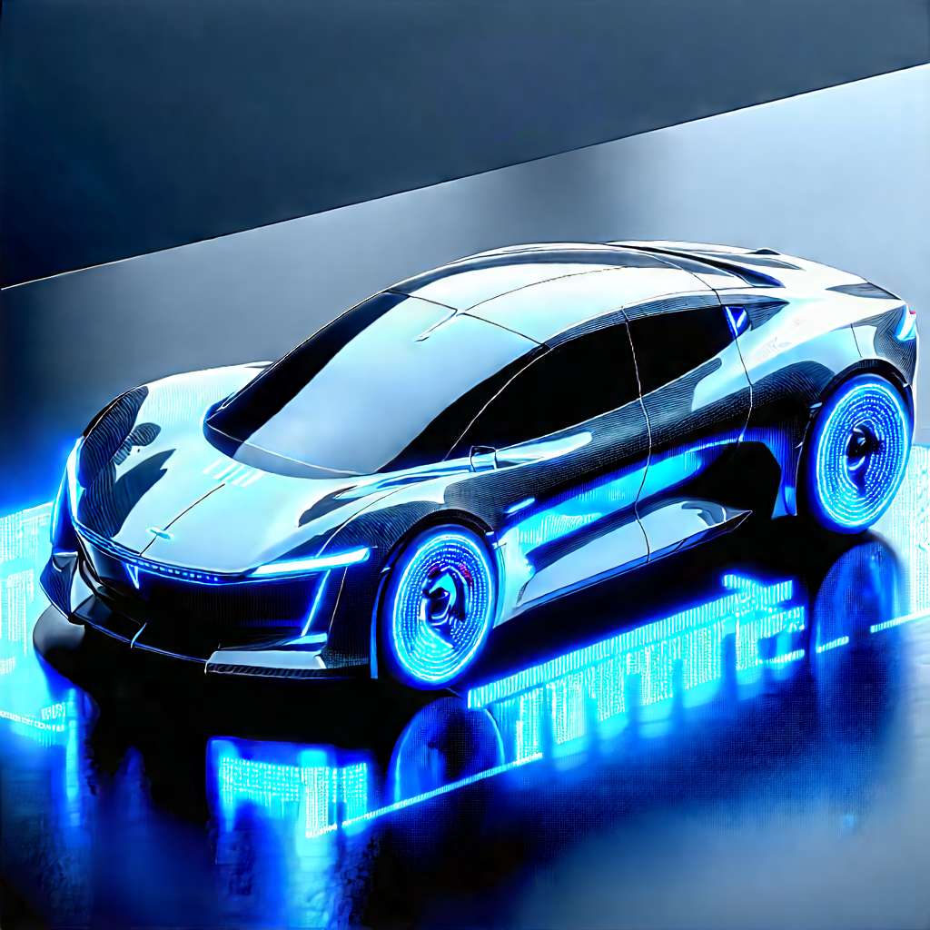 Innovative Electric Vehicle Design With Futuristic Displayed