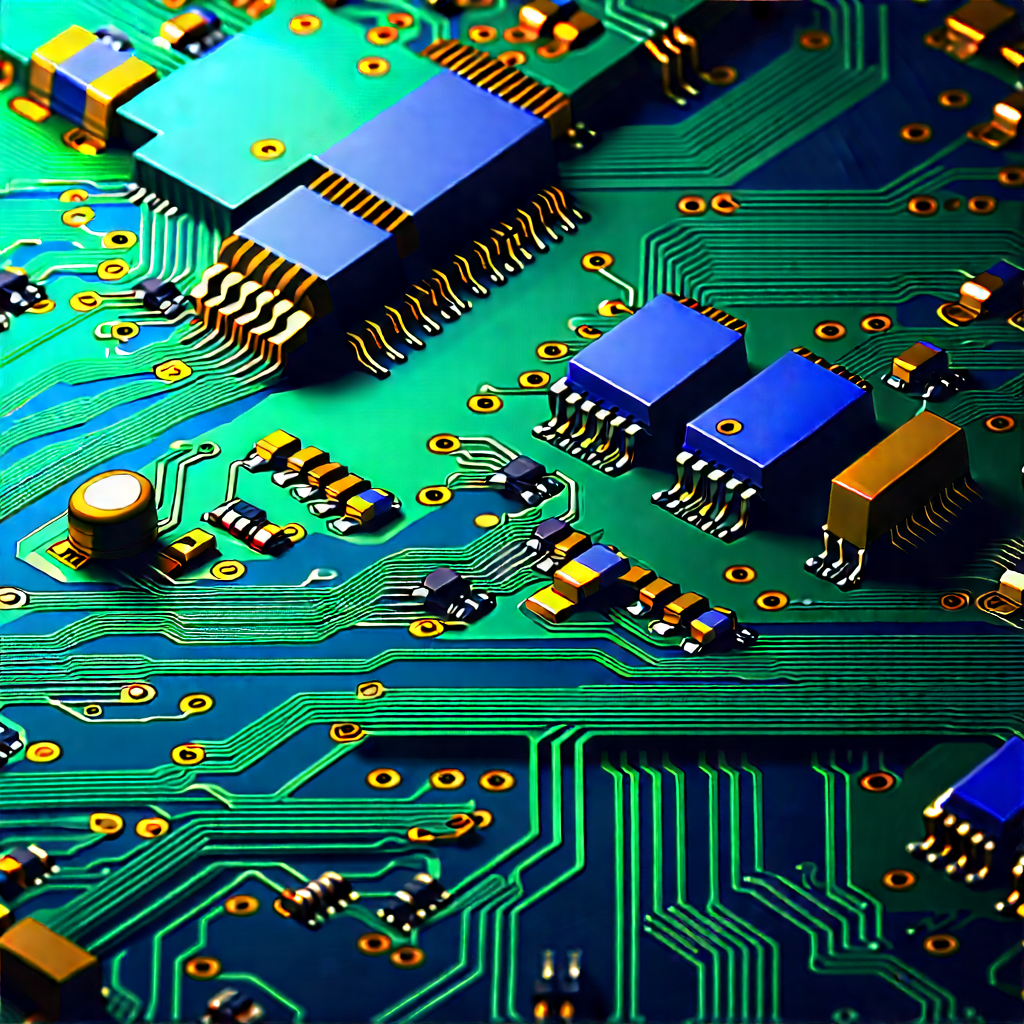 Close-up of electronic circuit
