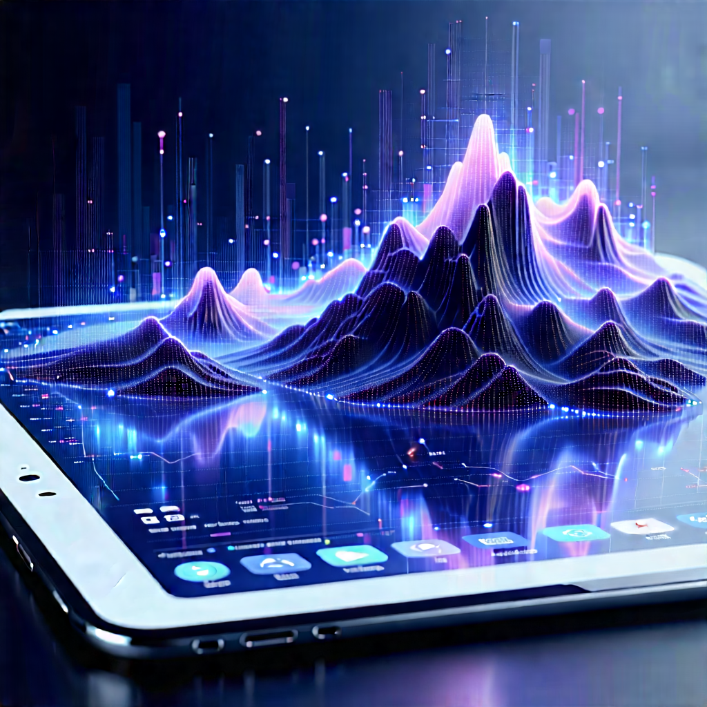 Tablet With Data Visualization With Tablet Computer