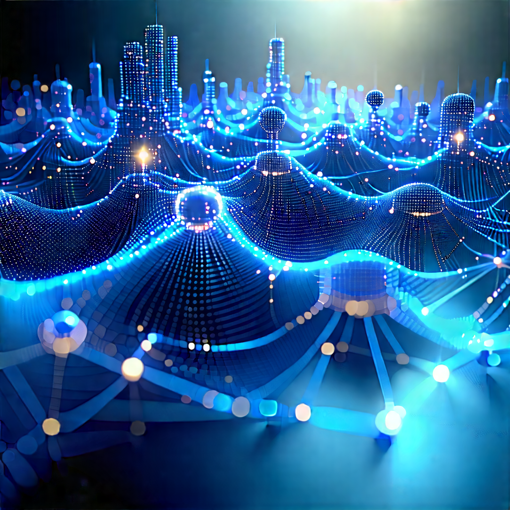Blockchain Network Visualization With Image, There