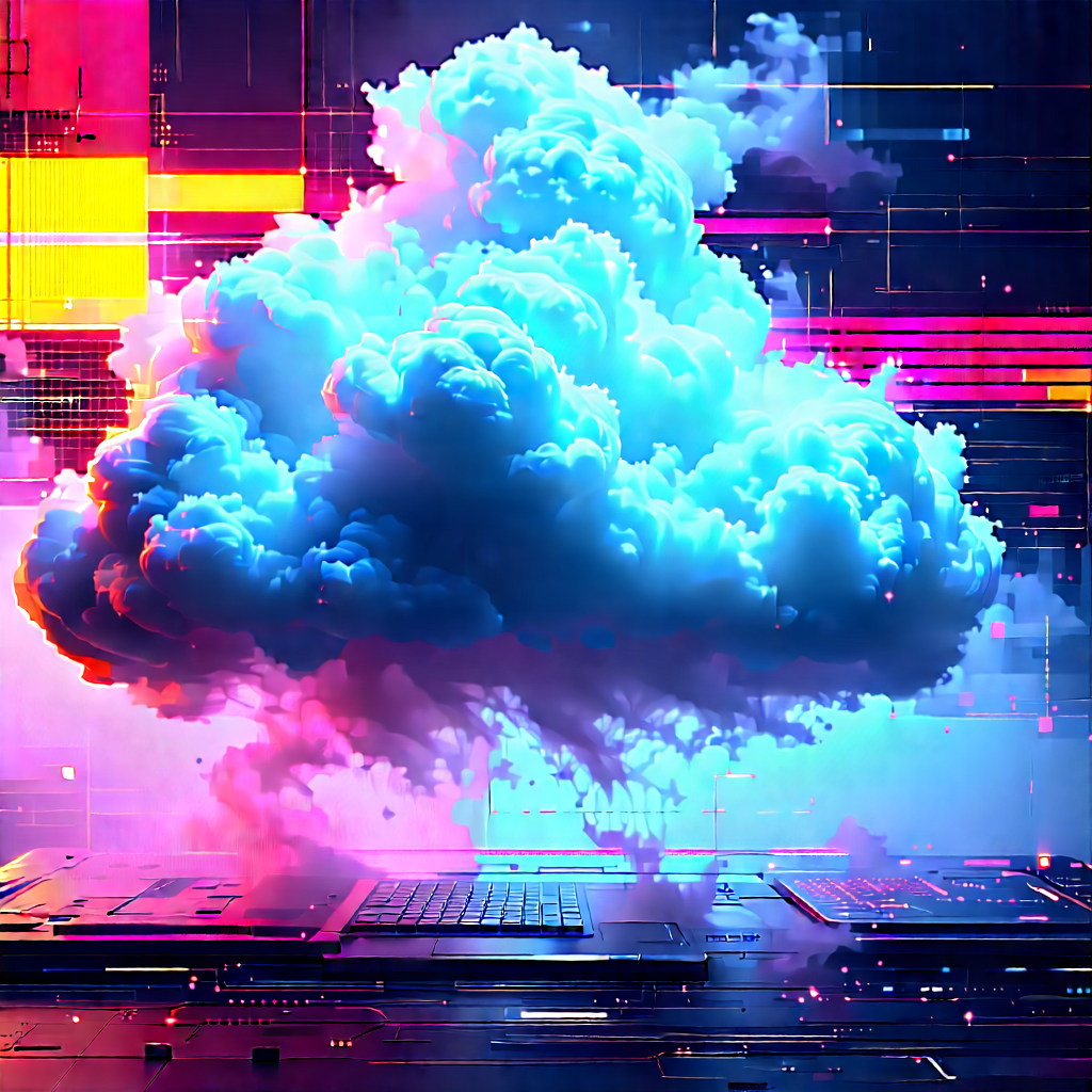 Cloud Computing Visualization With Image, There